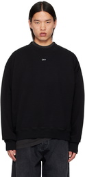 Off-White Black Off Stamp Skate Crewneck Sweatshirt