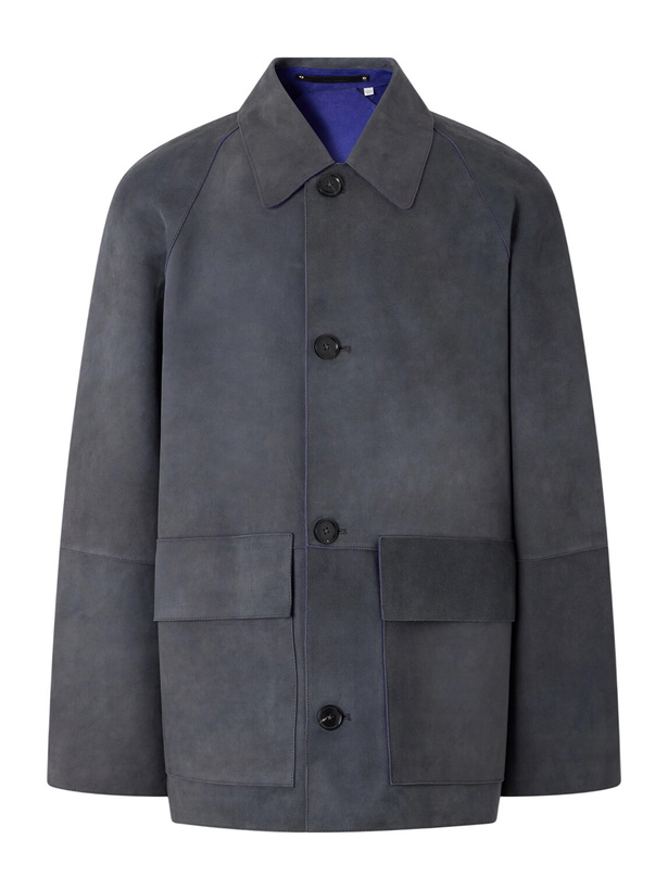 Photo: Paul Smith - Oversized Bonded-Suede Jacket - Gray