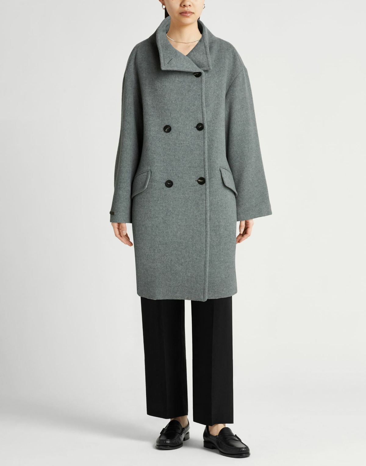 Peserico Womens Coat in Grey