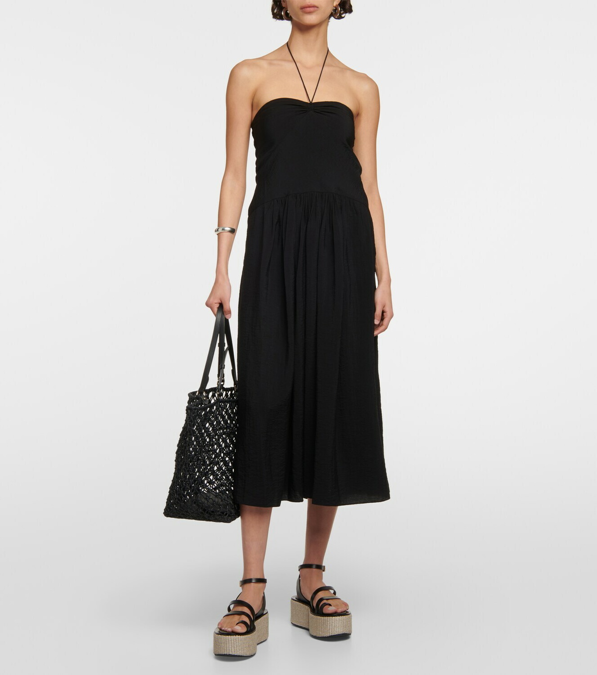 vince ruched halter dress Winnie Ruched Halter Gown - Mint