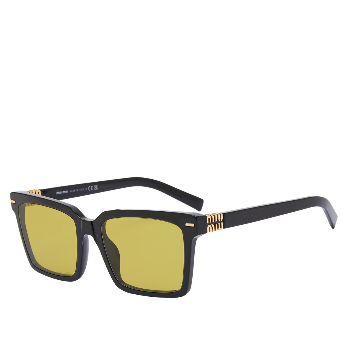 ミュウミュウ Miu Miu Eyewear Sunglasses Miu Miu Eyewear Women's 13ZS Sunglasses in Black/Olive Green