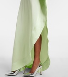 Stella McCartney Envers asymmetric satin cocktail dress