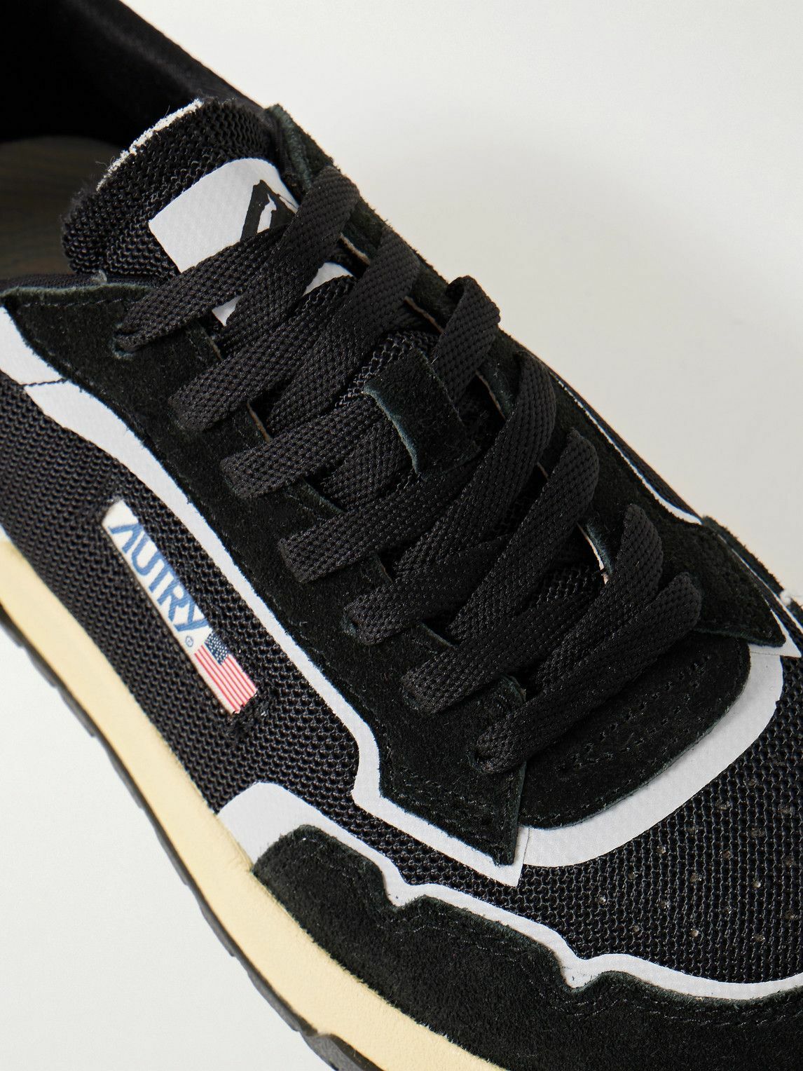 Autry - Wildpace Nubuck and Rubber-Trimmed Suede and Mesh Sneakers - Black