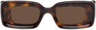 Loewe Tortoiseshell Rectangular Sunglasses