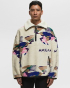 Marant Marlo Coat Blue/Beige - Mens - Fleece Jackets