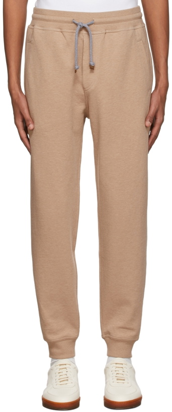 Photo: Brunello Cucinelli Beige Techno Cotton Lounge Pants