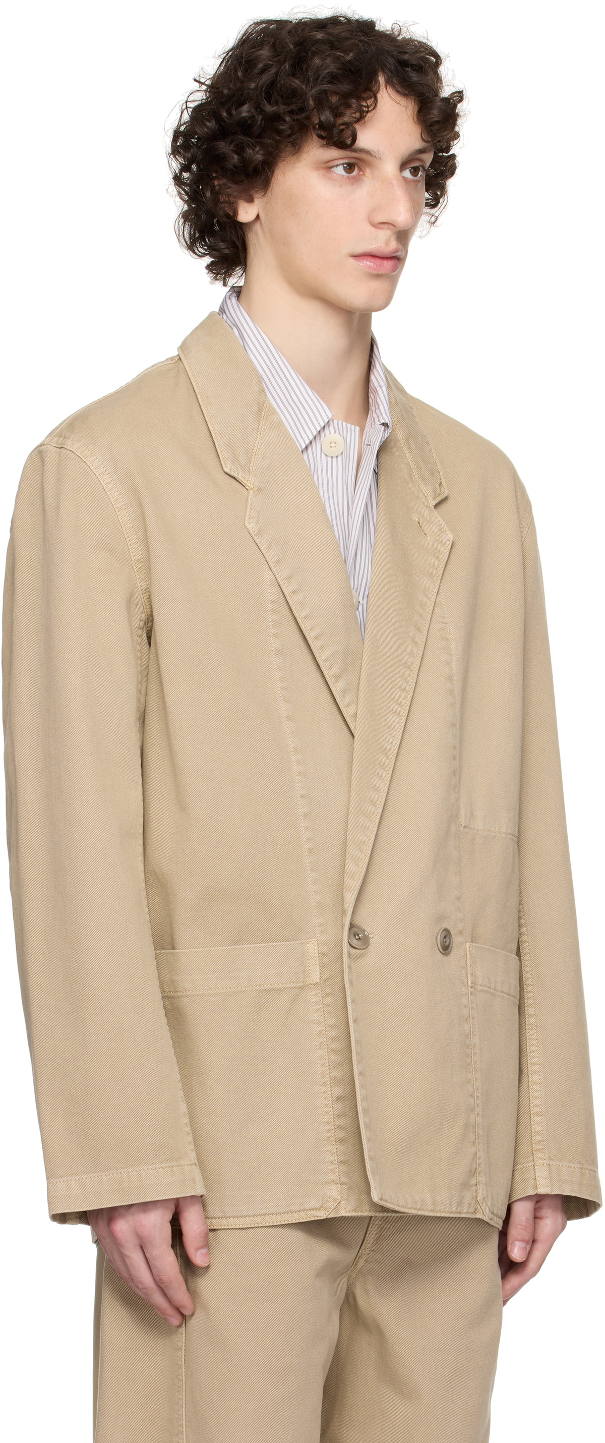 アウターその他 LEMAIRE Single-breasted wool and viscose blazer Beige Single-breasted wool and viscose blazer LEMAIRE - Nugnes1920
