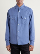 3sixteen - Cotton and Linen-Blend Shirt - Blue