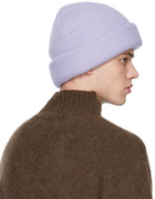 The Elder Statesman Purple St. Kisser Beanie