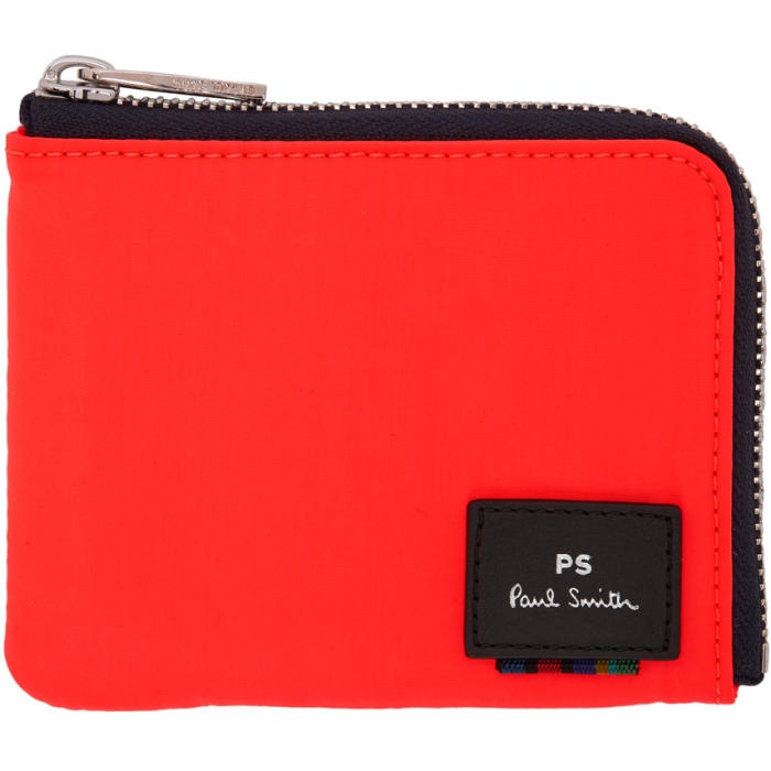 Photo: PS by Paul Smith Orange Zipped Card Holder