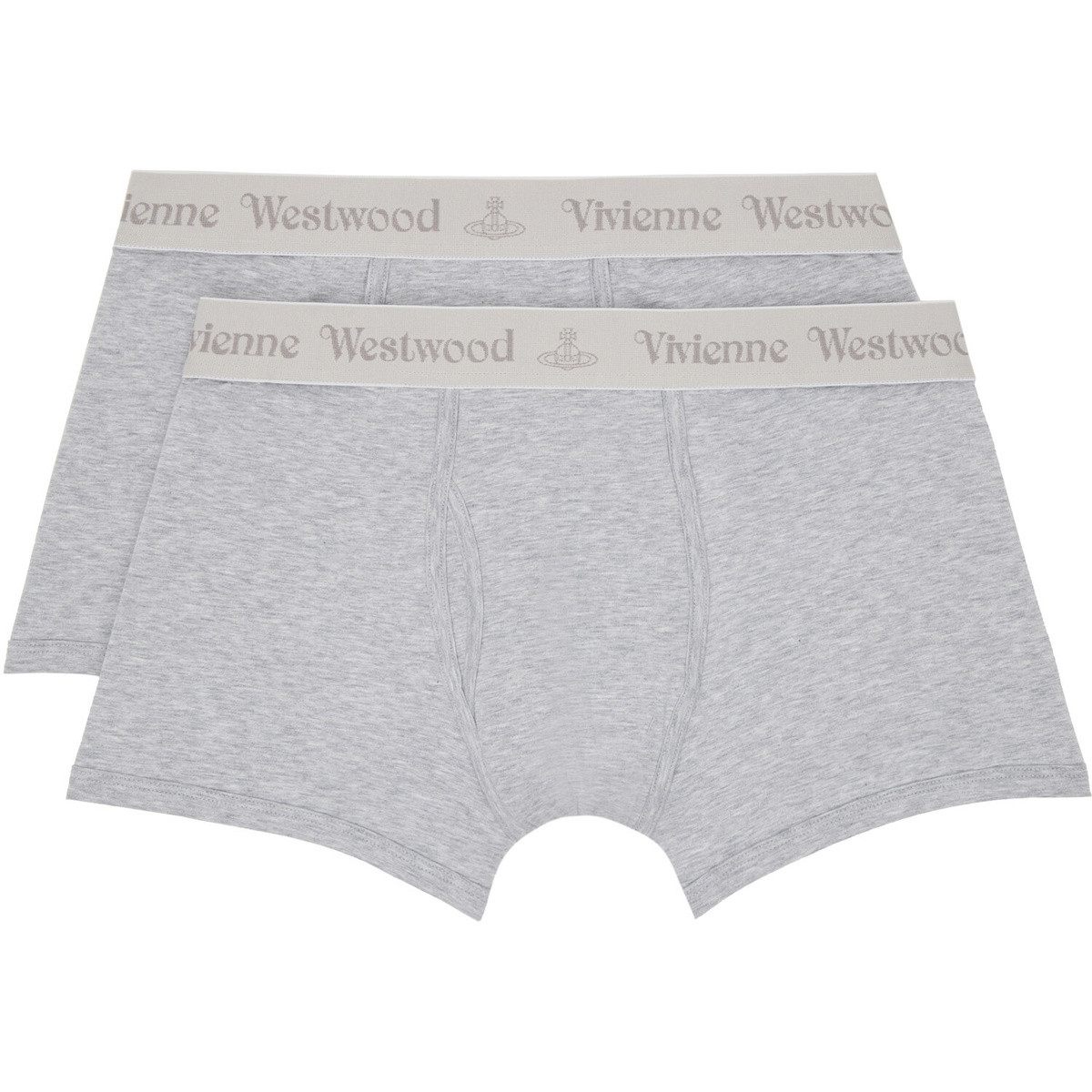 Vivienne Westwood Two-Pack Gray Cotton Boxer Briefs