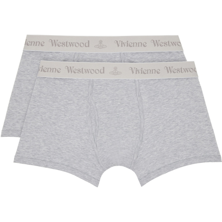 Photo: Vivienne Westwood Two-Pack Gray Cotton Boxer Briefs