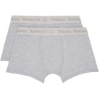 Vivienne Westwood Two-Pack Gray Cotton Boxer Briefs
