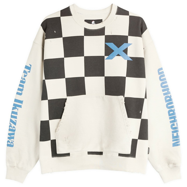 Photo: Team Ikuzawa Men's x Neighborhood Savage Sweatshirt in Black/White