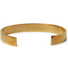 Maison Margiela - Logo-Engraved Gold-Tone Cuff - Gold