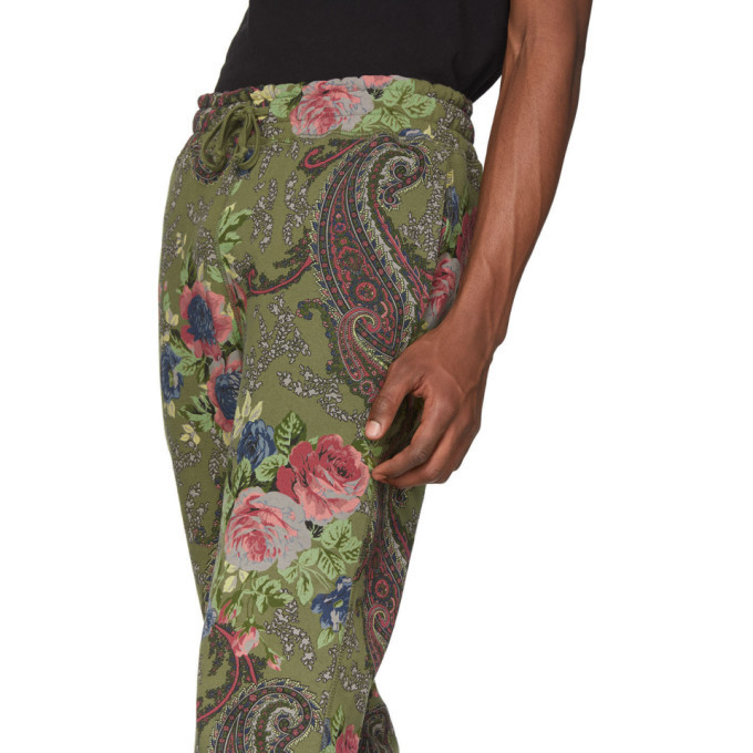 Noah NYC Green Paisley Lounge Pants