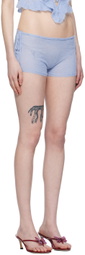 GUIZIO Blue Drawstring Shorts