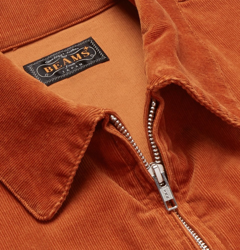 Beams Plus - Cotton-Blend Corduroy Blouson Jacket - Orange Beams Plus