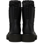 Moncler Black Kickstream Rain Boots