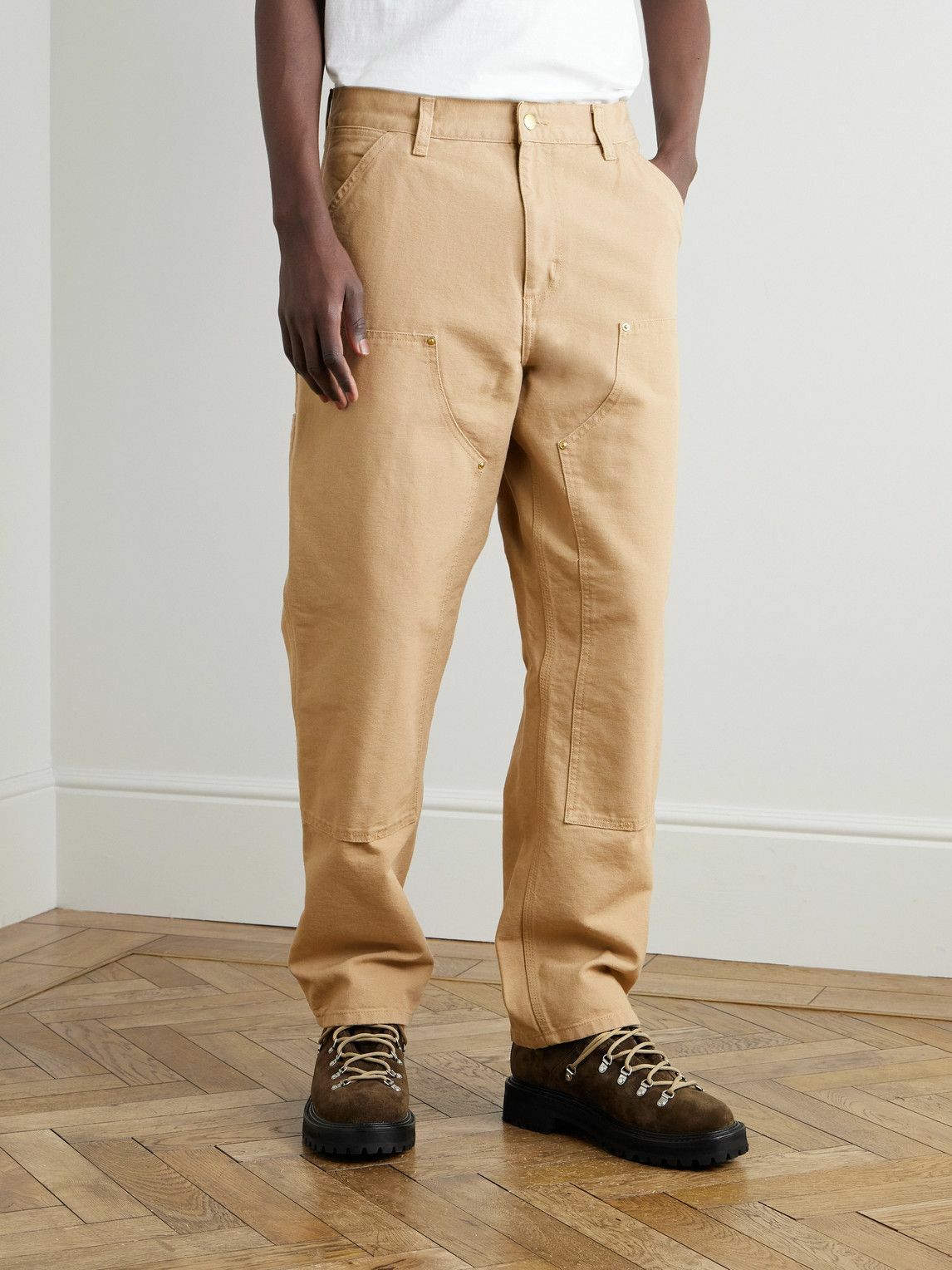 Carhartt WIP - Nash Straight-Leg Panelled Cotton-Canvas Trousers - Neutrals
