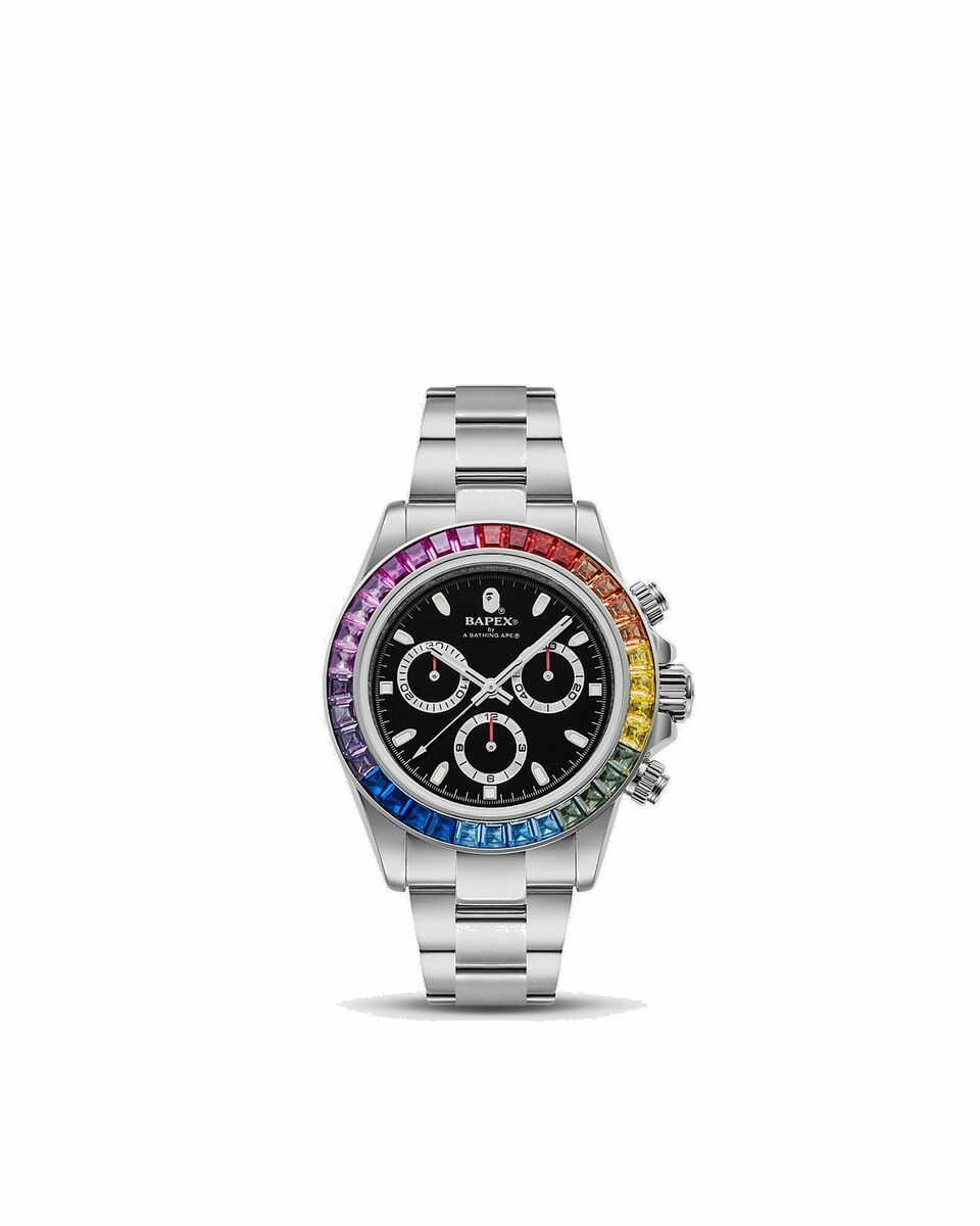 Photo: A Bathing Ape Type 4 Bapex Crystal Stone Silver - Mens - Watches