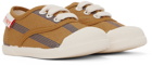 Tiny Cottons Baby Tan & Blue Lines Sneakers