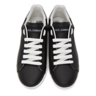 Dolce and Gabbana Black and White Low-Top Sneakers