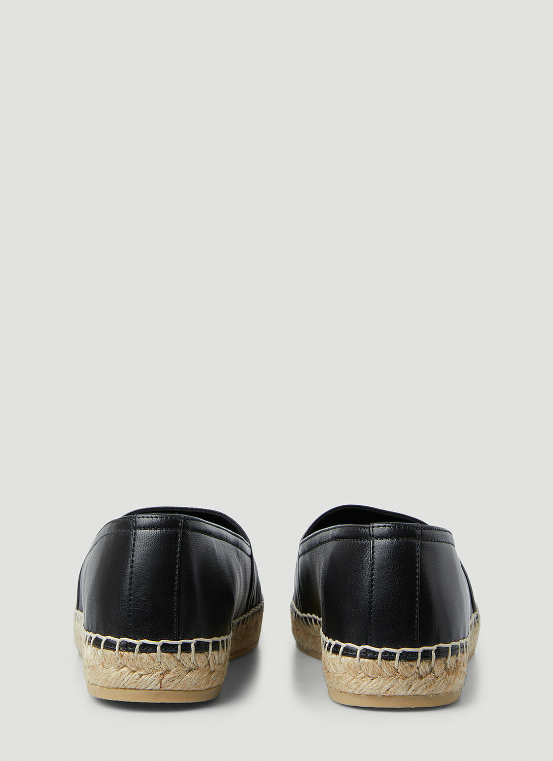 Saint Laurent YSL Embossed Flat Espadrilles