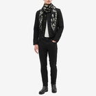 Alexander McQueen Men's Skull Pashmina Scarf in Black/Ivory