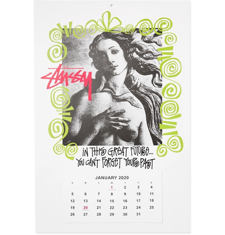 Photo: Stüssy - Bob Marley Printed 2020 Calendar - White