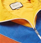 Gucci - Appliquéd Colour-Block Shell Jacket - Men - Yellow