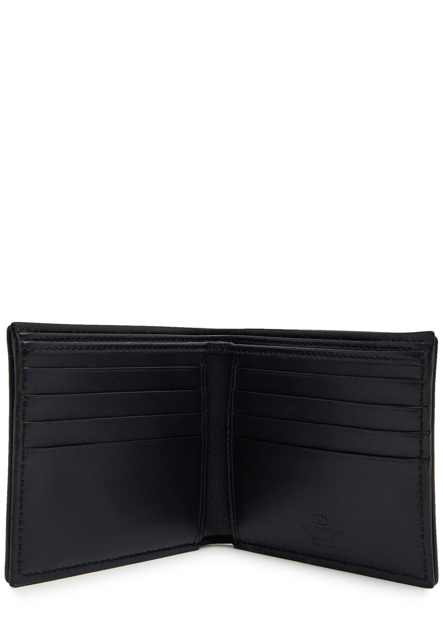 Valentino Toile Iconographe Logo Canvas Wallet - Blue - One Size