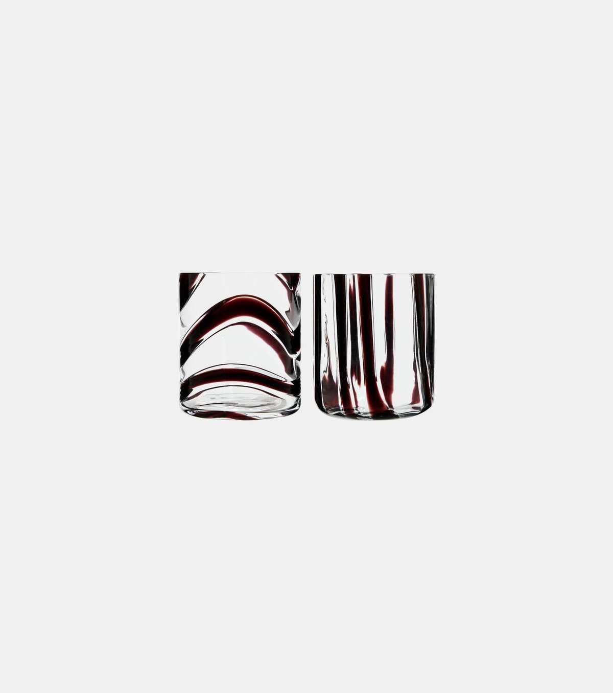 NasonMoretti Cyrcus set of 2 glass tumblers