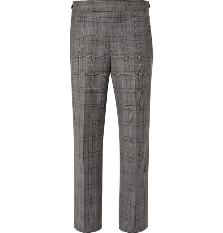 Photo: Gabriela Hearst - Martin Prince of Wales Checked Wool Suit Trousers - Gray