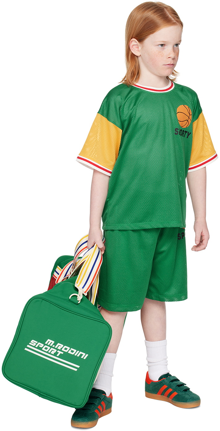 Mini Rodini Kids Green Basketball T-Shirt