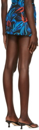 Louisa Ballou Blue Double Ring Cover Up Skirt