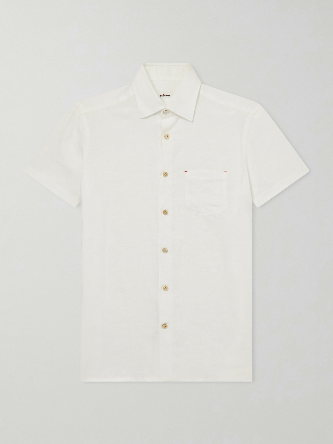 Kiton - Linen Shirt - White