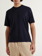 Altea - Cecil Lyocell and Cotton-Blend Jersey T-Shirt - Blue