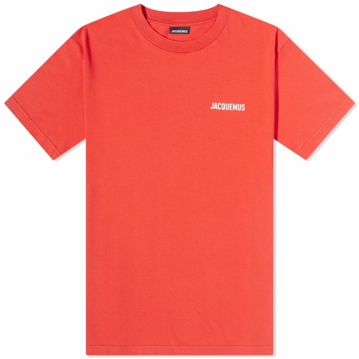 Photo: Jacquemus Men's Classic Logo T-Shirt in Red