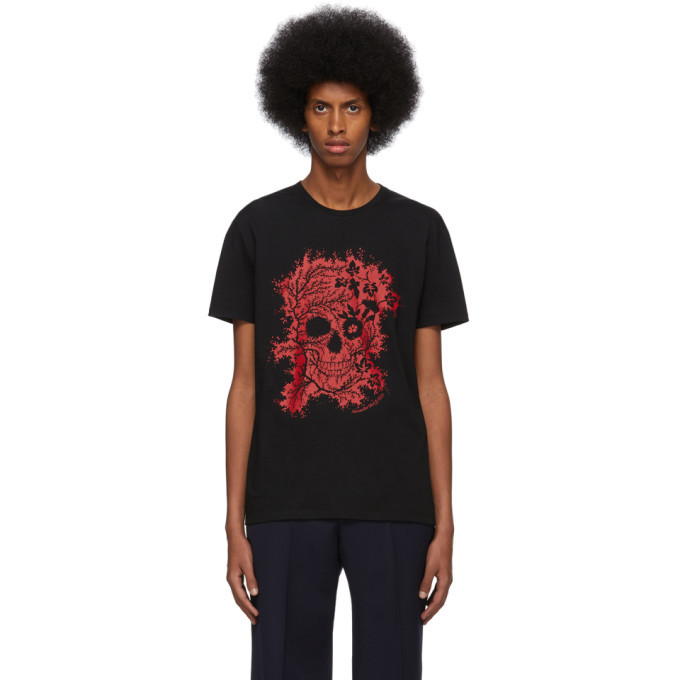 Photo: Alexander McQueen Black Ivy Skull T-Shirt