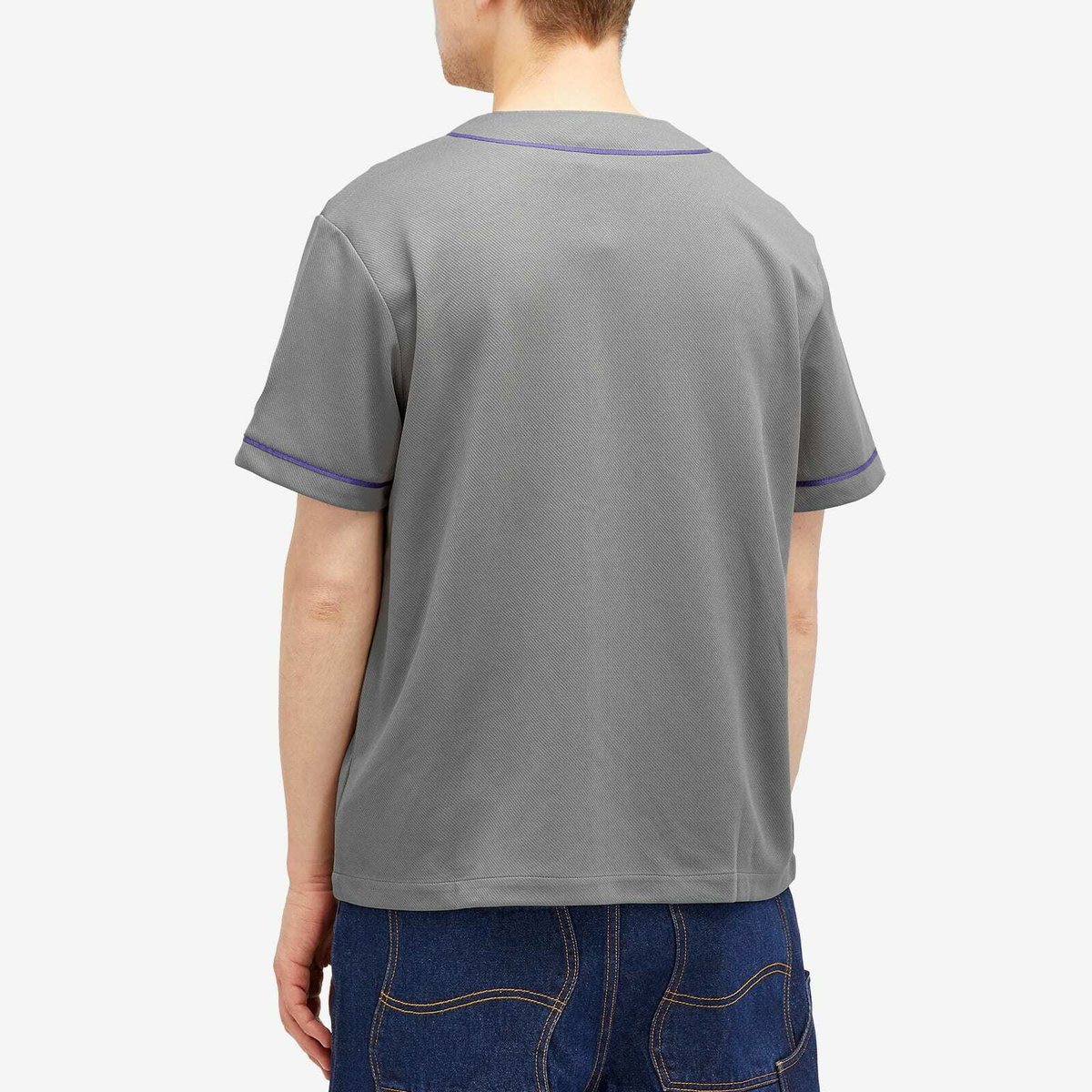 Dime Men's League Baseball Jersey in Grey Dime