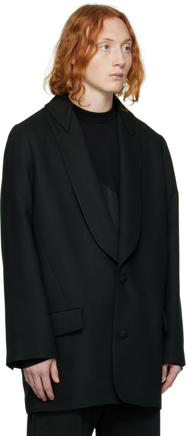 LGN Louis Gabriel Nouchi Black Tuxedo Blazer