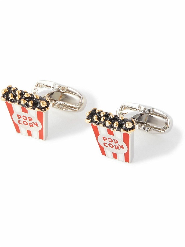 Photo: Paul Smith - Popcorn Silver- and Gold-Tone and Enamel Cufflinks