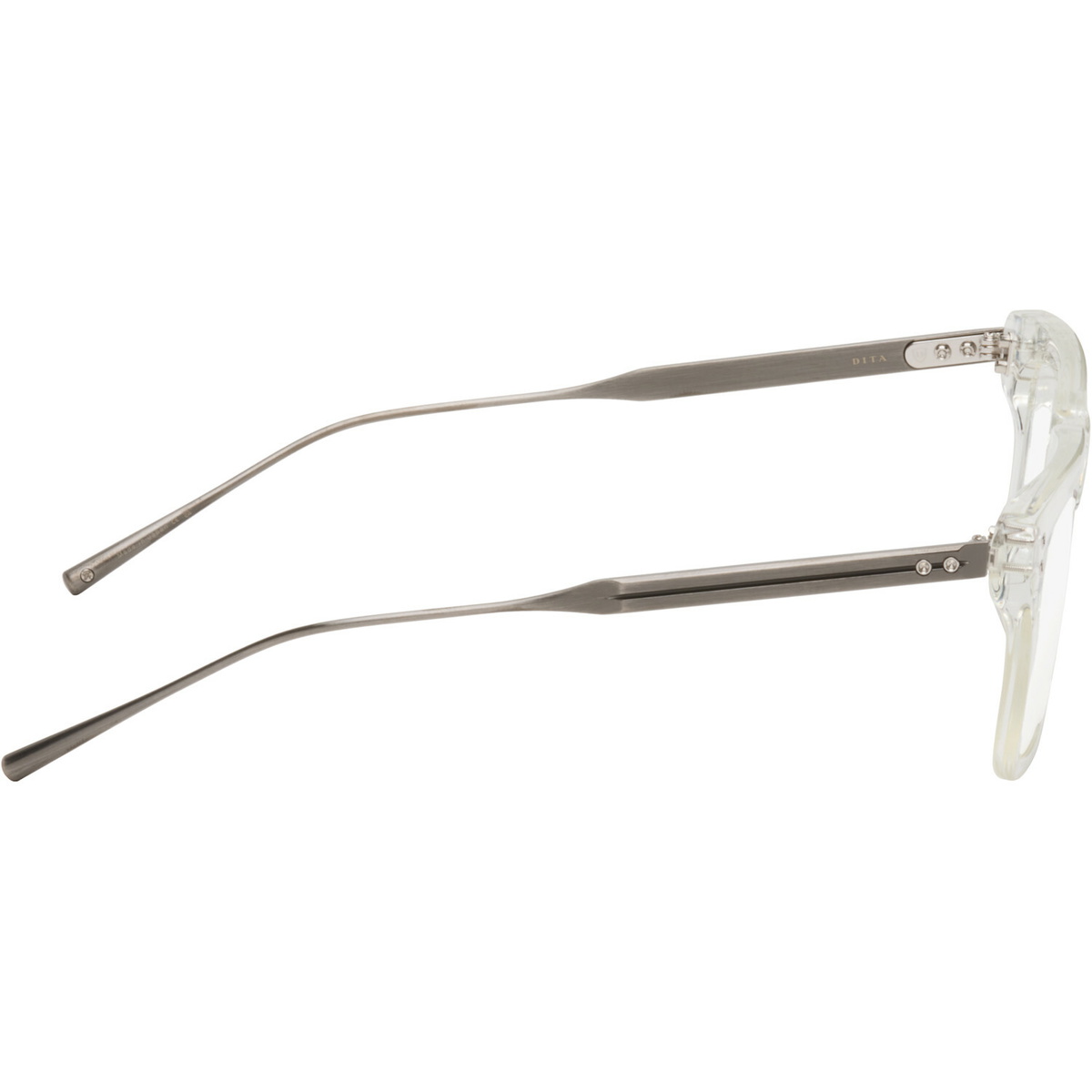 Dita Transparent & Gunmetal Lataro Glasses