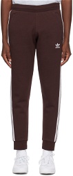 adidas Originals Brown 3-Stripe Sweatpants