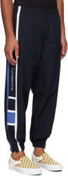 WACKO MARIA Black Embroidered-Logo Track Pants