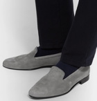 George Cleverley - Hedsor Suede Loafers - Gray