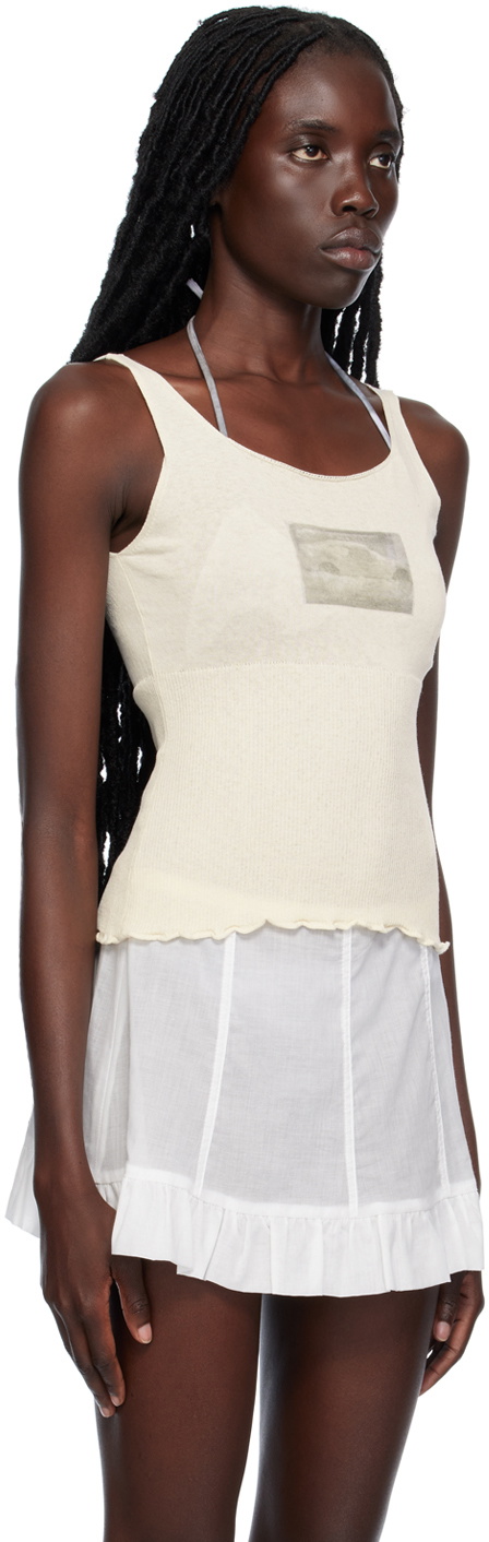 Paloma Wool Off-White Press Tank Top Paloma Wool