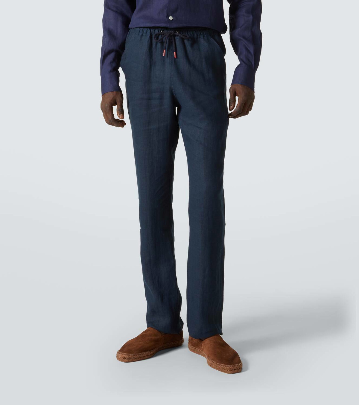 Kiton Linen straight pants
