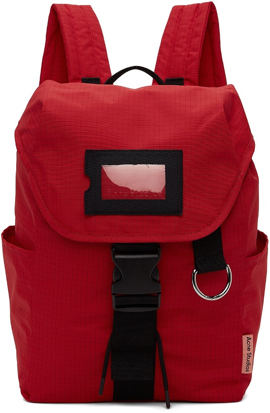 Photo: Acne Studios Red Ripstop Backpack